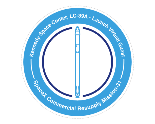 NASA Mission Stamp - SpaceX Commercial Resupply Mission-31